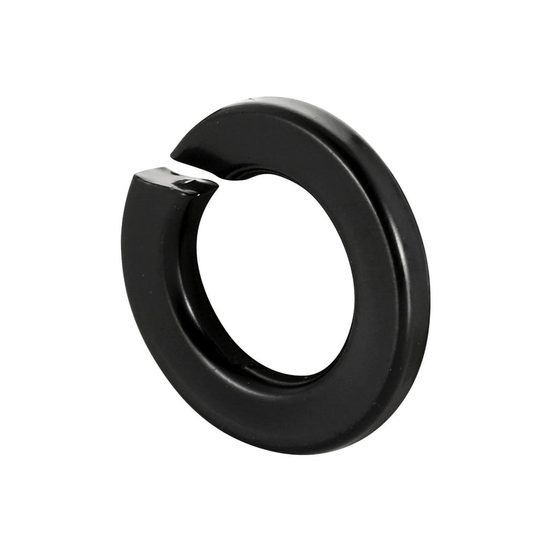 M6 Black Spring Lock Washer, 304 Stainless Steel, Black Coating Split Lock Washer Elastic Gasket, for Screws Fasteners, 50 PCS M6