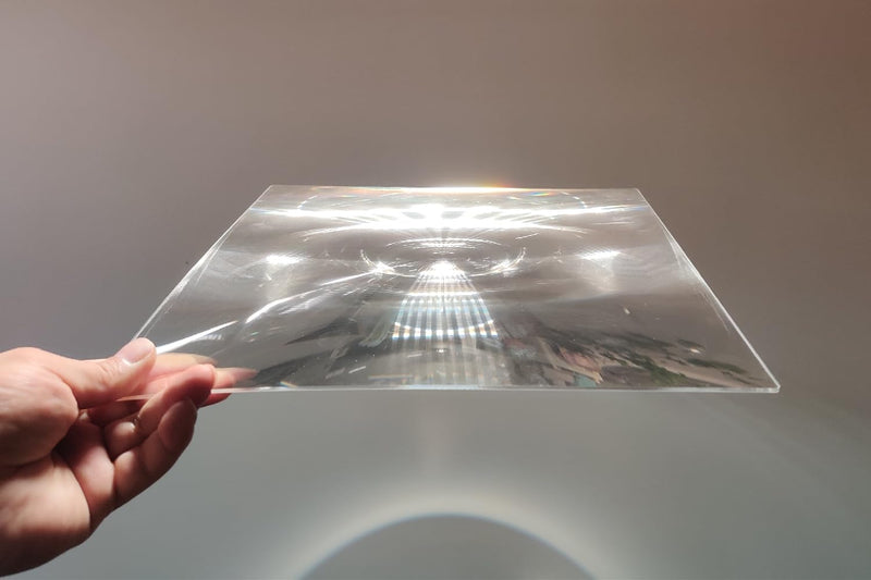 Fresnel Lens Large, 300x300mm, Focal Length 600mm, Acrylic Lens (not Glass), Olar Death ray for Physics Classroom, Magnifiying Sheet Fire Starter for Solar Heating, Solar Oven. (Focal Length 600mm)