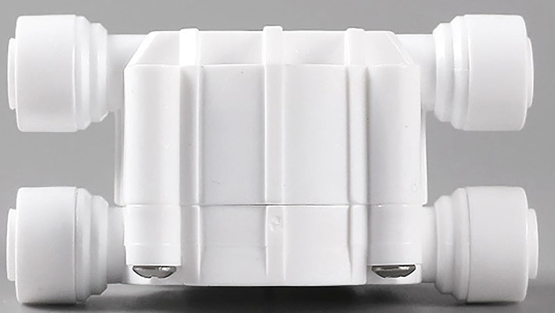 4 Way Port Auto Shut Off Valve Plastic Water Systems Automatic Shut-Off Valve Replacement With Quick Connect Fitting Ports