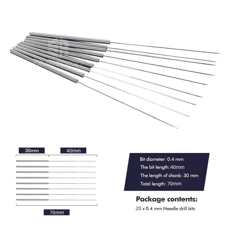 3D Printer Nozzle Cleaning Kit: 20-Pack 0.4mm Stainless Steel Nozzle Cleaner, 3D Printer Cleaning Needles for Creality Ender 3/K1/MK8/V6, No Clogger, Sturdy and Durable, Ease of Use, by 5APLUSREPRAP
