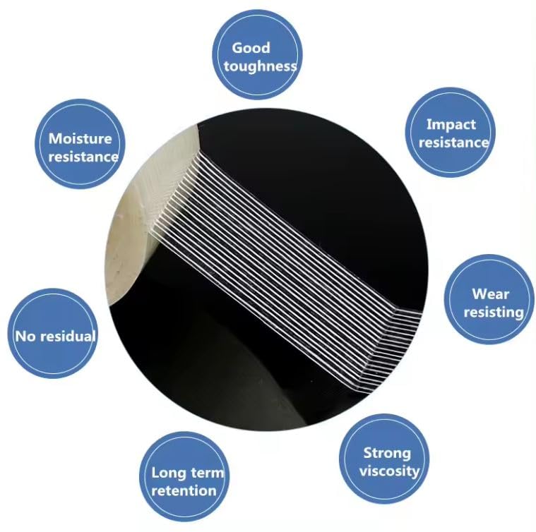 Strapping Tape, 2 Roll 2 inch x 35 yds Packing Tape, Heavy Duty Transparent, Waterproof, Reinforced Fiberglass Tape #PackingTape #ShippingTape #PackagingTape #StrappingTape #BundlingTape 2-inch wide and 35 yards long
