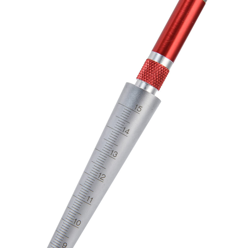 Feeler Gauge, Welding Gap Gauge & Taper Inspection Tool, 3-15mm Stainless Steel Conical Taper, High Precision, for Industrial Inner Diameter, Weld Measurement and Bore Gauging