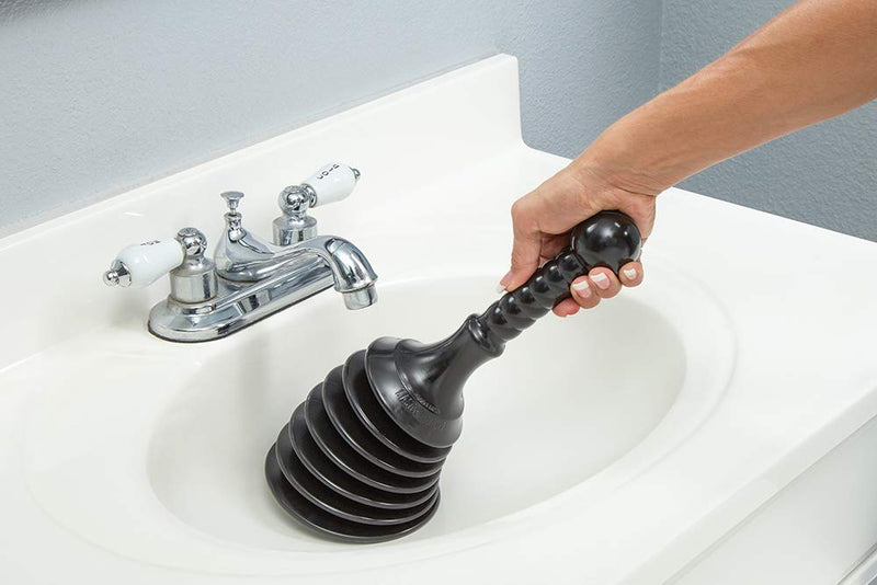 Master Plunger MPS4 Sink & Drain Plunger for Kitchen Sinks, Bathroom Sinks, Showers, and Bathtubs. Small and Strong Design with Large Bellows Commercial & Residential Use, Black - NewNest Australia