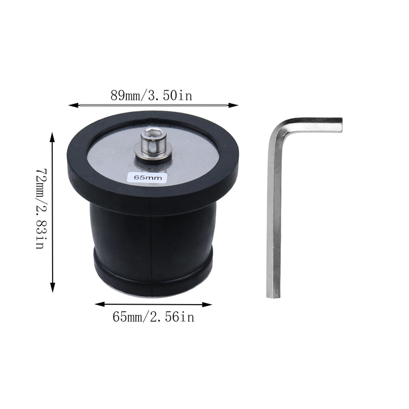 Expandable Mechanical Seal Rustproof Cleanout Pipe Plug, Removable Handle Floor Drain Plug, with L Type Hexagonal Wrench, Used in Industrial Household Ships 2-9/16"~3-1/8"(65~80mm)