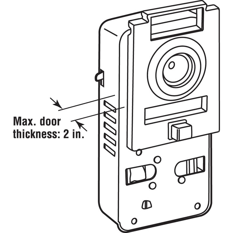 Prime-Line U 10814 200 Degree Door Viewer and Chime (Single Pack)