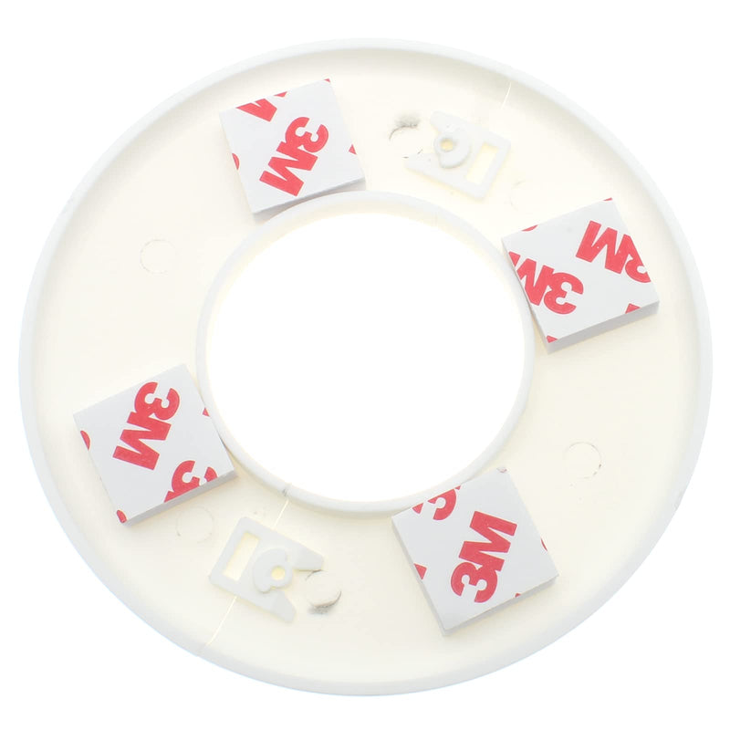 FDXGYH 2 Pcs ID 2.0 Inch ABS Wall Split Flange Self-Adhesive tape Round Escutcheon Plate Cover for Water Pipe Faucet Decoration Accessories [White] W-2.0INCH-2