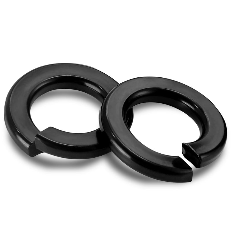 5/16" Lock Washer Spring Lock Washers, 304 Stainless Steel 18-8, Black Finish, Pack of 50 5/16"