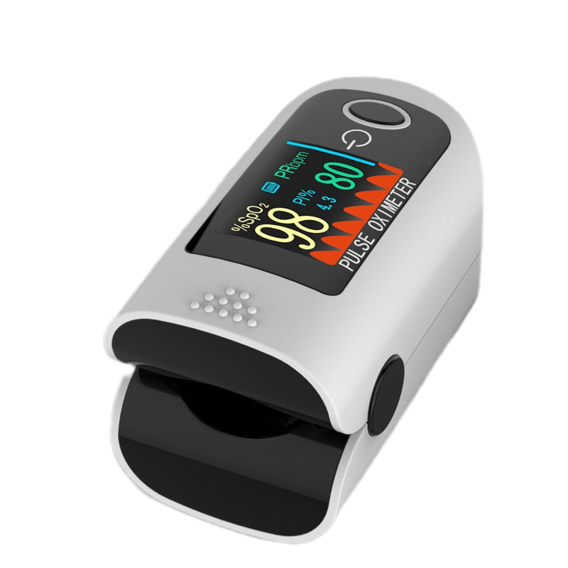 X1805P Fingertip Pulse Oximeter Blood Oxygen (O2) Saturation Monitor Pulse Ox w/Plethysmograph and Perfusion Index (PI) For Sports or Aviation Use