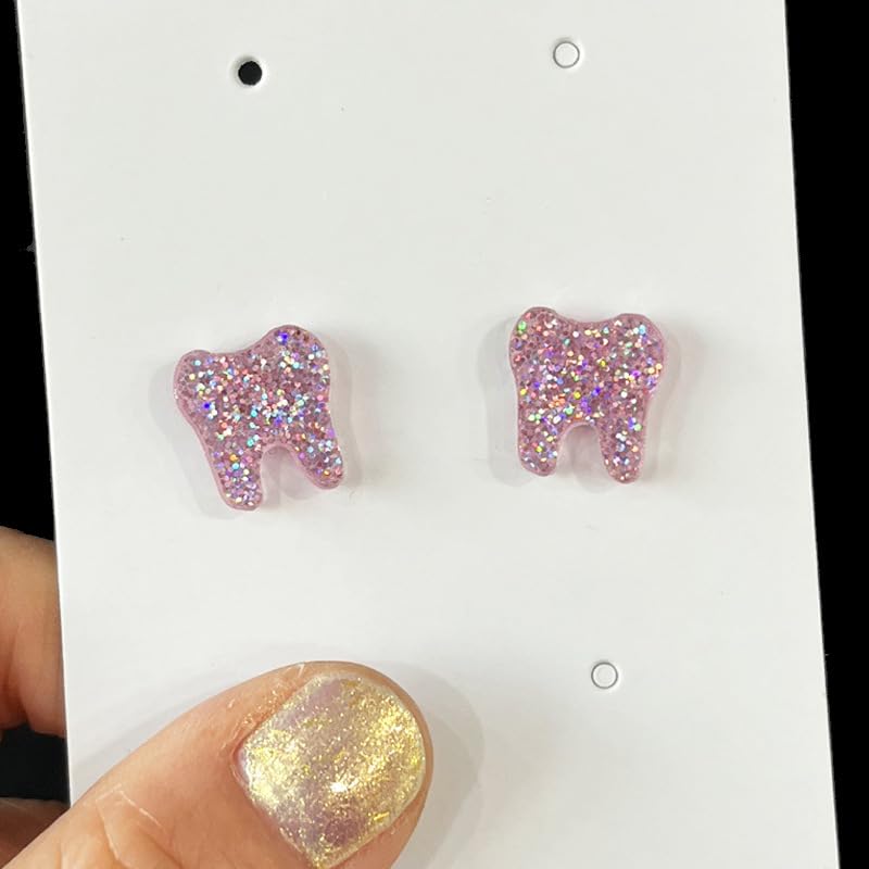 Nurses Day Stethoscope Medical Hat Heart Stud Earrings Set for Women Lightweight Acrylic Doctor Nurses Week Appreciation Gifts Cutie Creative Birthday Mother's Day Nurse Holiday Gifts