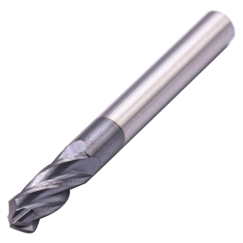4 Flute 90° Solid Carbide Drill Mill Set(5Pc, 1/4"), AlTiN Coated | 90° Included Angle, 1/4" Cutting Dia, 1/4" Shank, 3/4" LOC, 2-1/2" OAL For Milling Alloy Steel, Carbon Steel, Iron, Copper 5Pcs 1/4"