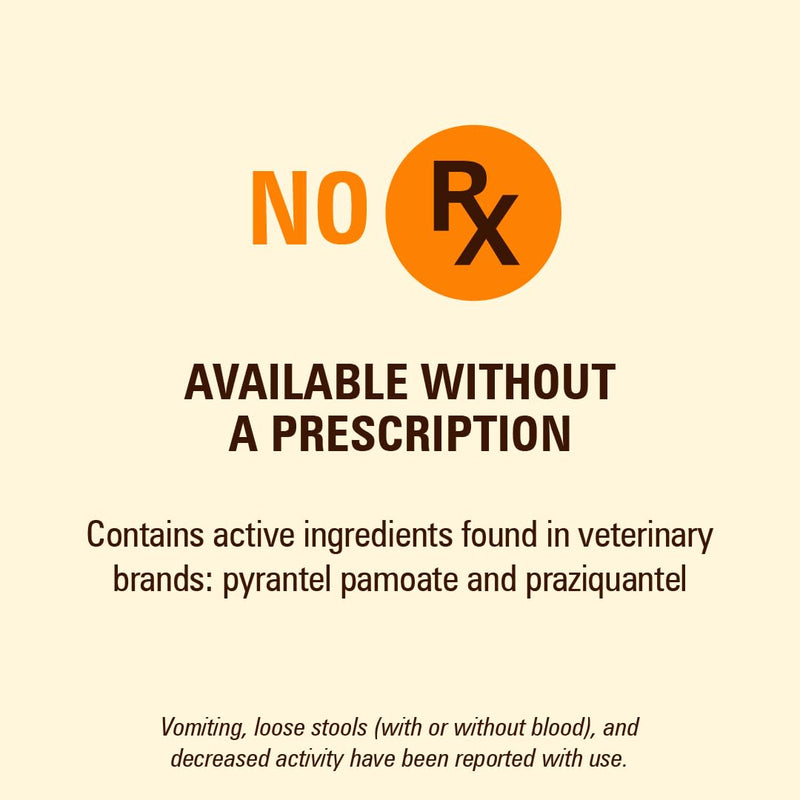 WORM X PLUS 7 Way DeWormer for Large Dogs Over 25 lbs (6 Count) + ADVECTA Flea and Tick Prevention for XL Dogs Over 55 lbs (6 Count) Bundle