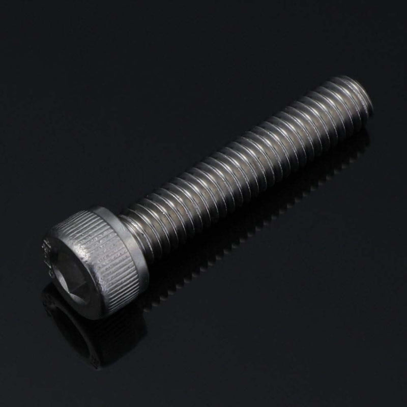 M3 x 12mm Socket Head Cap Screws Metric, Allen Socket Drive, Stainless Steel 304, Full Thread, Bright Finish, Machine Thread, 100 PCS M3 x 12mm