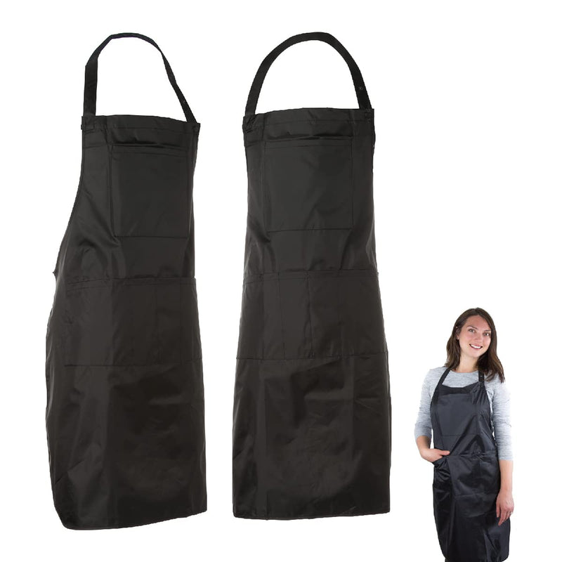 Hair Stylist Apron - Waterproof Apron Protective Coating - Nail Tech Apron Cosmetologist Apron - Grooming Apron - Salon Apron Black Apron - Pvc and Polyester