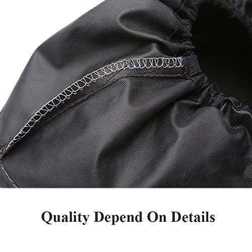 Jron 5 Pairs Premium Reusable Washable Shoe Cover Boot Covers for Contractors (5 Pairs | US 12-14 For Shoes/US 11-13 For Boots, Black) 5 Pairs | US 12-14 For Shoes / US 11-13 For Boots