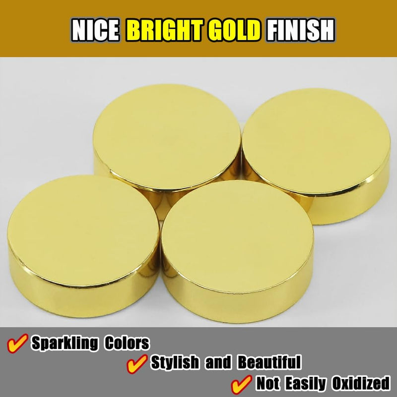 Alise Brass Screw Covers Caps,Decorative Mirror Screws Cap Nails,16mm Dia Upholstery Screws Head Covers,ZS007G-20P Gold Finish,Pack of 20 15.5mm