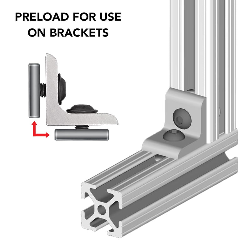 8020, 14131, 15 40 45 Series Steel M8 Slide-in Economy T Nuts Hardware Block Nuts for 1.5", 40mm, and 45mm Series Aluminum Extrusions 80/20 Profiles (25 Pack) 25