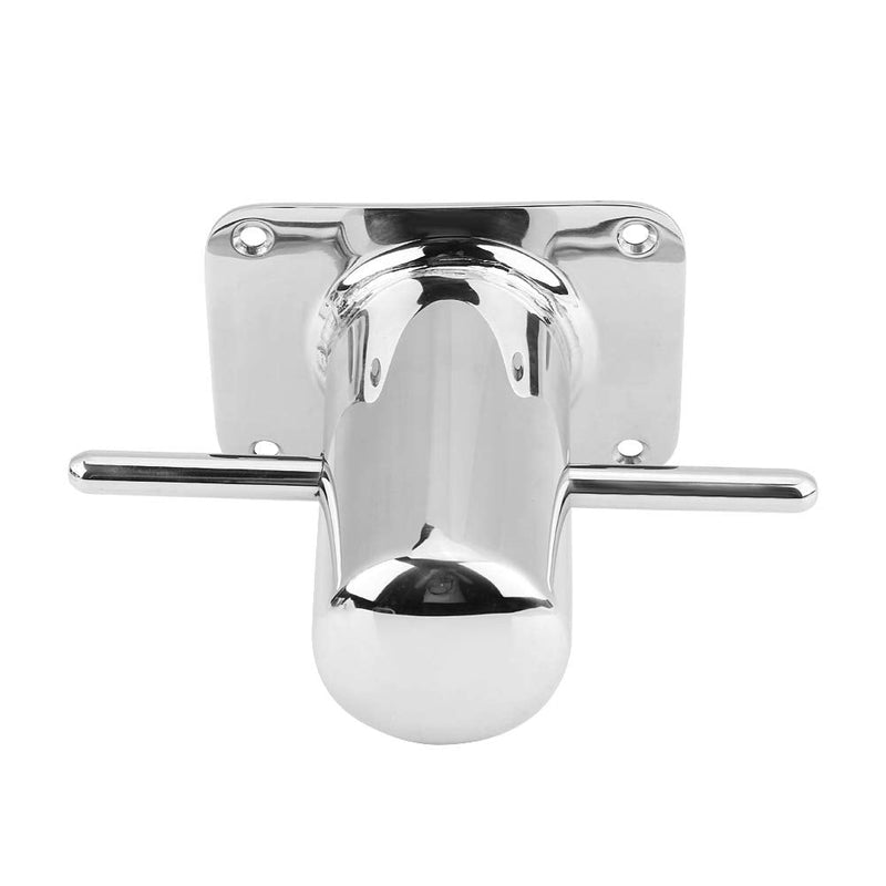 Stainless Steel Marine Boat Bollard - 316 Marine Grade Heavy Duty Mooring Cleat, 120mm x 90mm, Mirror Polished, No Drilling Required for Easy Installation
