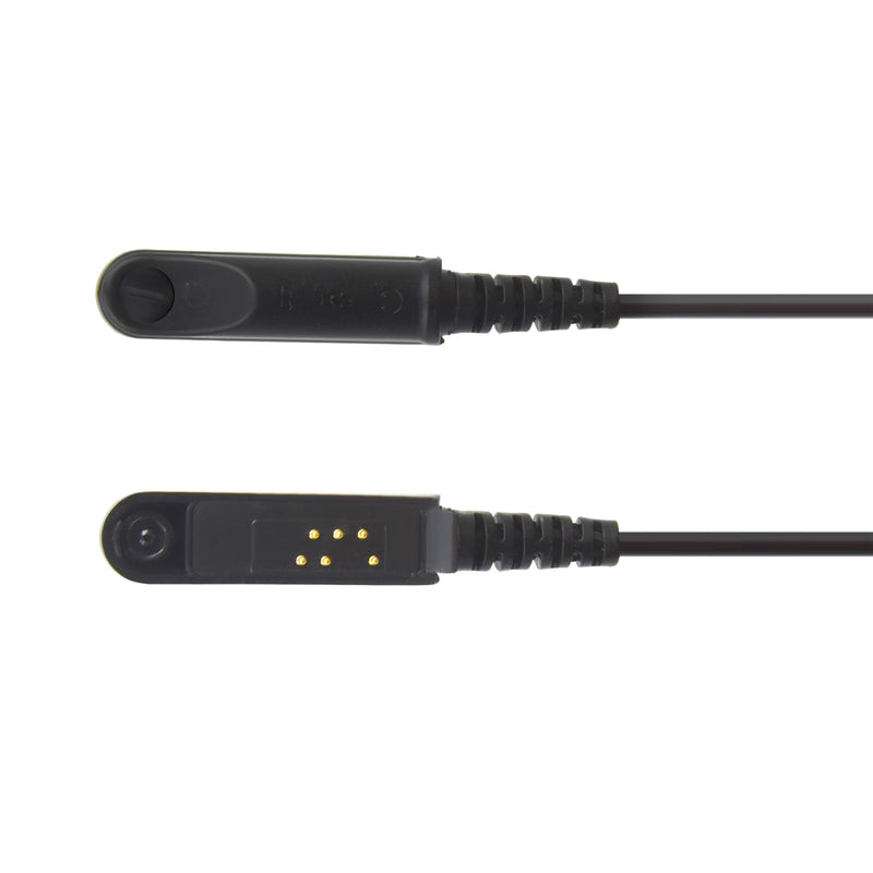 Tactical Headset U94 PTT Adapter U174 7.0mm Plug TP120 Push to Talk Button Connector Cable for UV-9R Pro 8W UV-9G Plus GT-3WP BF-9700 BF-A58 UV-5S UV-XR GMRS Radio (Civilian Wiring Type) Civilian Wiring Type