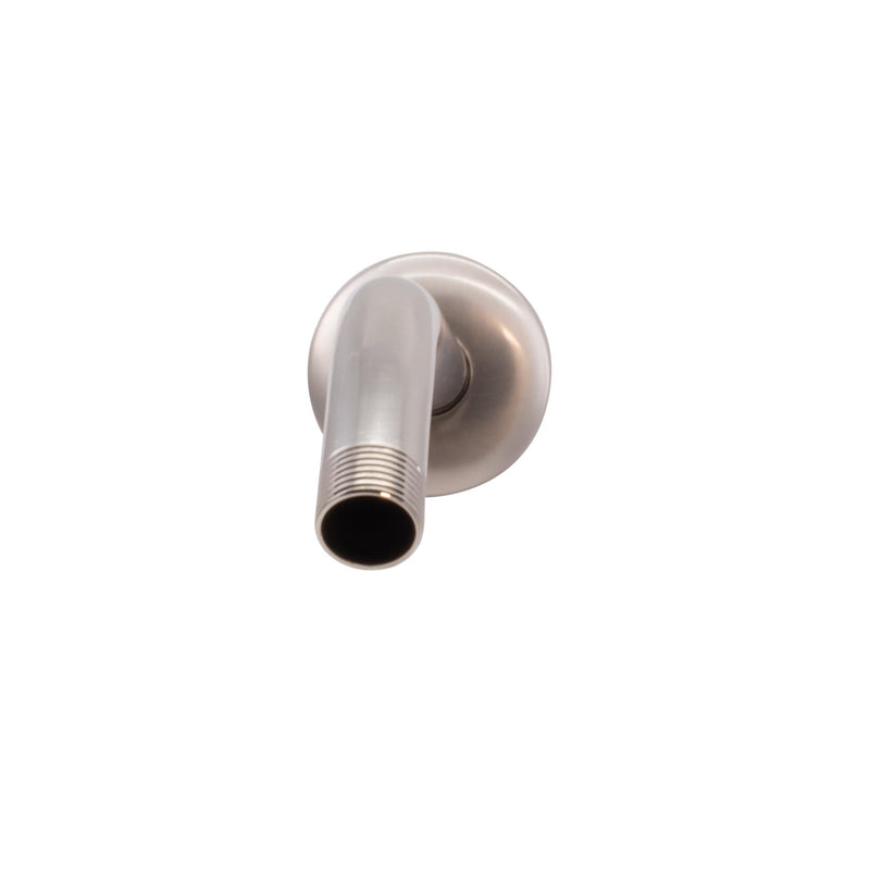 Westbrass A302-1-20 1/2" IPS x 10"Wall Mount Shower Arm with Sure Grip Flange, Stainless Steel
