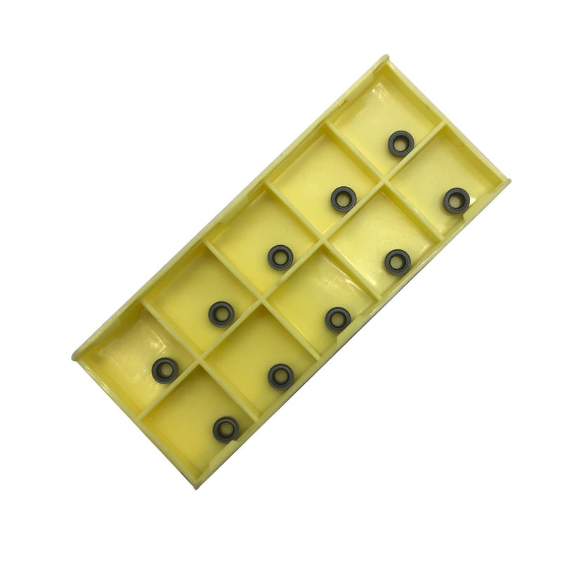 3/8” 1/2" SRACR SRACL SRDCN1010/1212 H06 Lathe Turning Holders Lathe Turning & Profiling Tool Holder with RCMT0602 Round Carbide Milling Inserts (10pcs RCMT0602MO(gray)) 10pcs RCMT0602MO(gray)