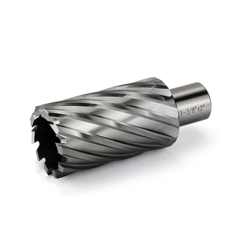 Annular Cutter 3/4 Inch Weldon Shank 1-3/8 Cutting Diameter 2 Cutting Depth Slugger Bits HSS Kit for Magnetic Drill Press