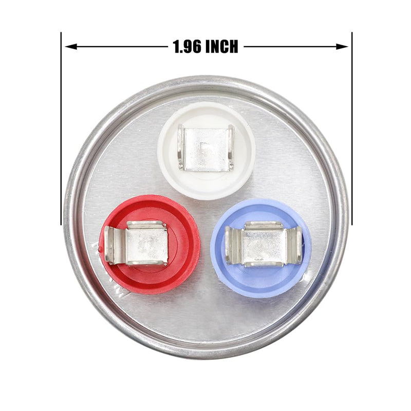 COOLWAY 35/5 uF 35+5 MFD ±5% 370V or 440V Dual Run Start ac Capacitor for ac 35 5 CBB65r CBB65b Capacitor 370 440 Volt vac Air Conditioner Capacitor for Motor Start or Heat Pump, Condenser, Pool Pump 35+5MFD