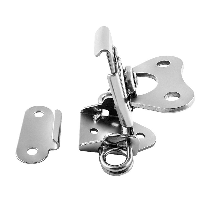 QWORK Heavy Duty Stainless Steel Latch for Flight Cases and Equipment Boxes, 4 Pack 2" x 1-1/2", High Working Loads, Excellent Anti-Corrosion 2" x 1-1/2"