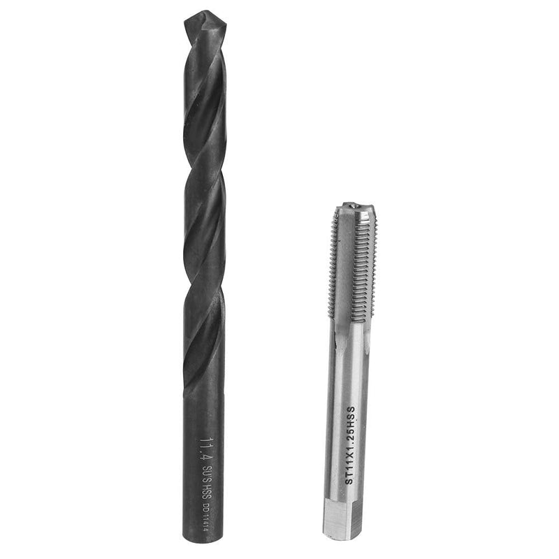 17Pcs Thread Repair Kit, M11 x 1.25 Drill Helicoil Repair Kit Stainless Steel 2D Female Thread Repairing Accessory