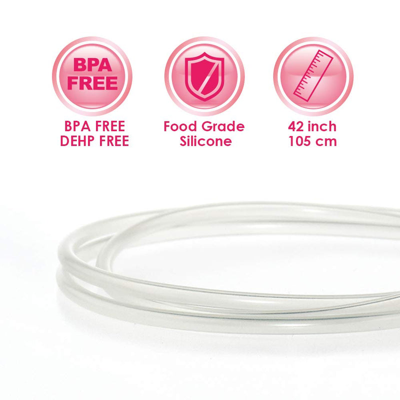 BabyShown Tubing Compatible with Unimom Pump, Unimom Allegro, Unimom Minuet and Unimom Mezzo Pumps; BPA Free, DEHP Free; Not Original Unimom Pump Parts, Can Replace Unimom Tubes; Made by BabyShown