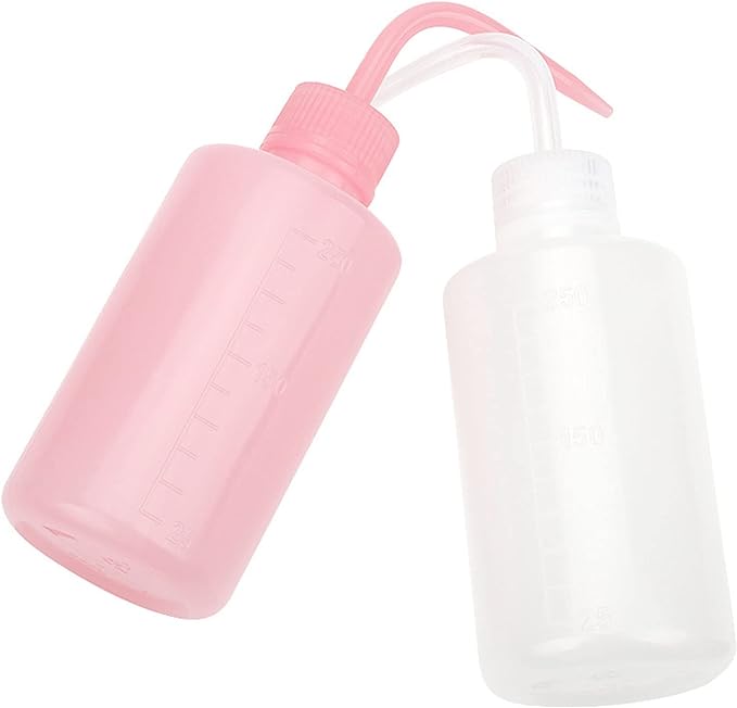 aitee069iorr Eyelash Washing Bottle, Lab Squirrel Bottle Plastic Squeeze Bottle for Succulent Watering Eyelash Extension Tool White - NewNest Australia