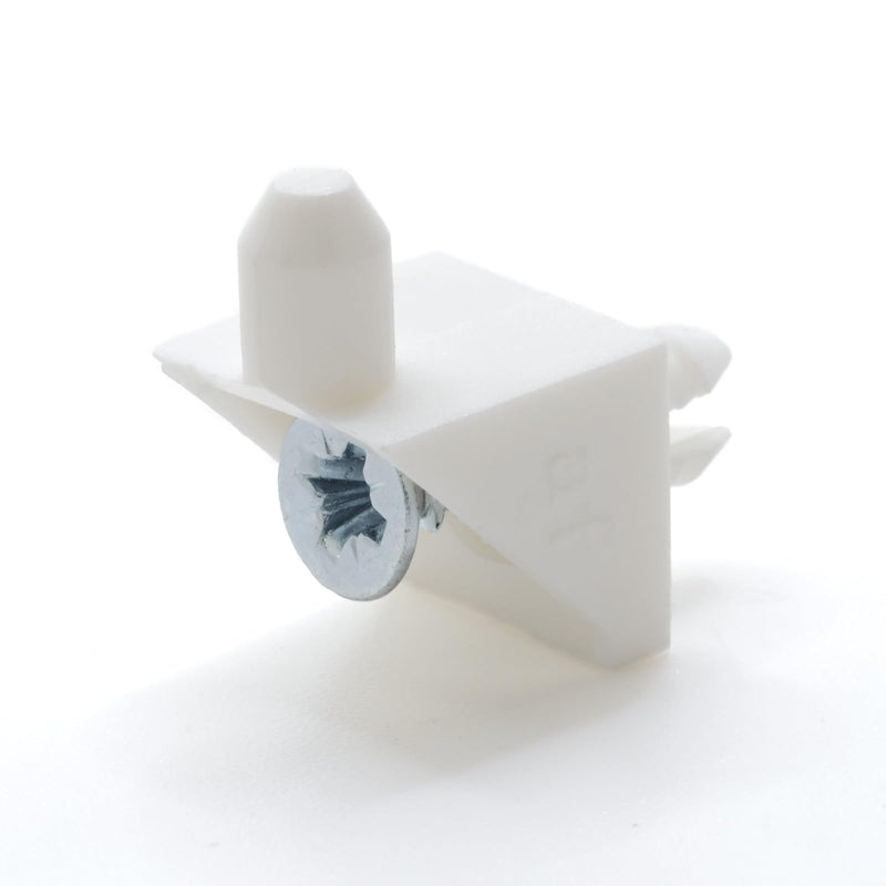 ReplacementScrews White Shelf Support Pins Compatible with IKEA Part 101558 (Pax, KOMPLEMENT) (Pack of 8)
