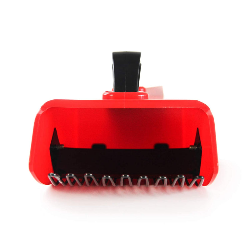 GUGULUZA Berry Picker with Metallic Comb, Plastic Blueberry Picker Scoop with Ergonomic Handle, Huckleberry Picking Rakes for Easier Berry Harvester, 9" x 5.5" (Black&Red) Black&Red