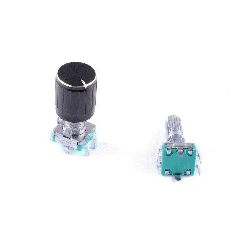 5Pcs 360 Degree Rotary Encoder Code Switch Digital Potentiometer with Push Button 5 Pins and Knob Cap for Arduino (Pack of 5) CYT1100
