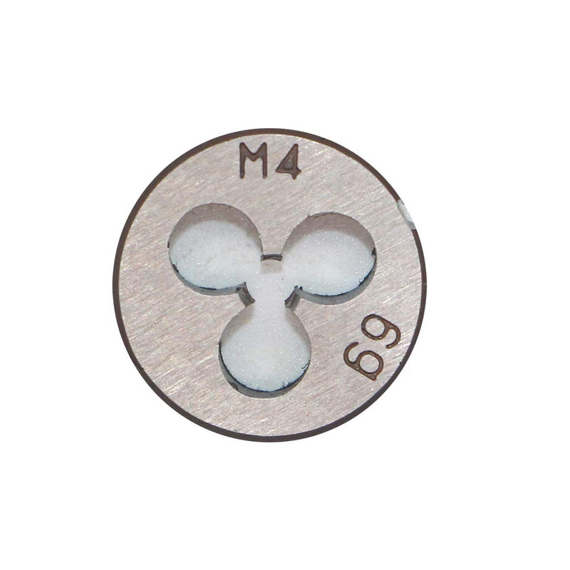 HSS 4mm X 0.7 Metric Right Hand Round Die, Machine Thread Die M4 X 0.7mm Pitch for Mold Machining, Alloy Steel, It Can Process Steel, Cast Iron, Copper And Aluminum.