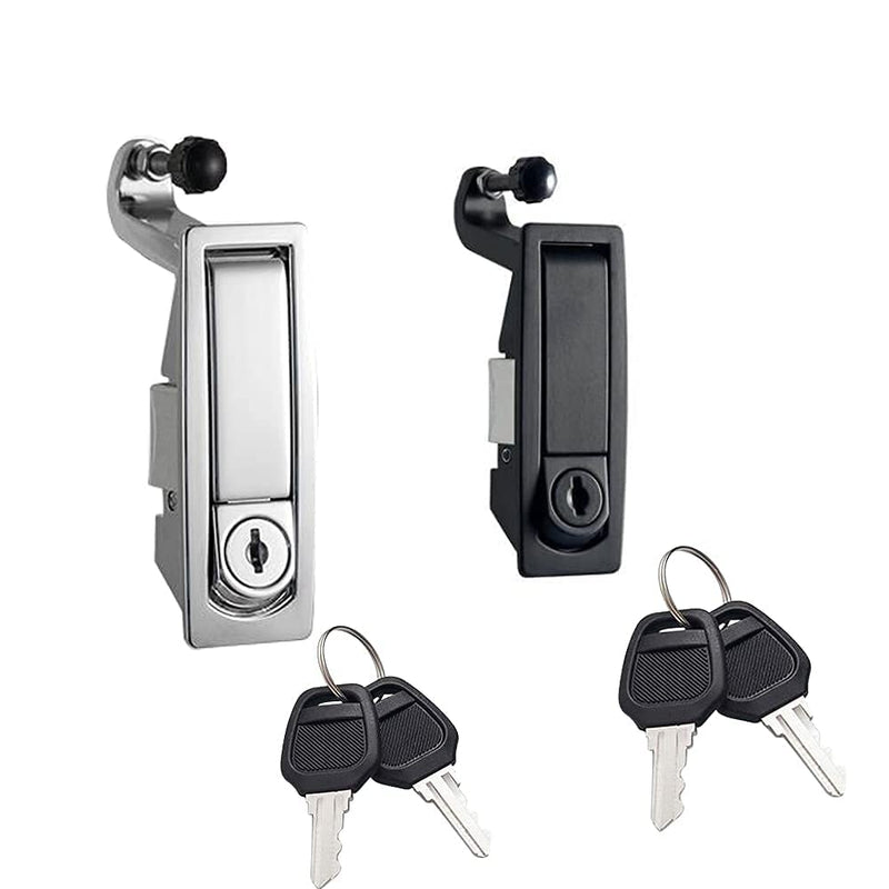 4Pcs Compression Latch Lock Trigger Latch Lock Compression Latches Flush Mount Zinc Alloy Adjustable Lever Hand Operated Black 4 Pack