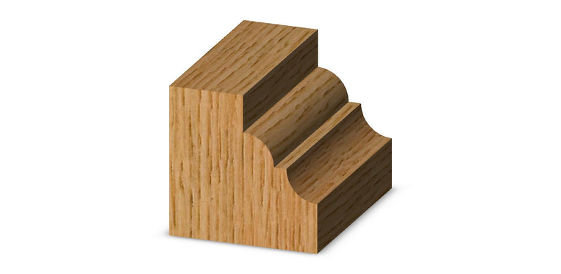 Whiteside Router Bits 3234 Classical Pattern Bit with 3/16-Inch Radius, 1-1/2-Inch Large Diameter 5/8-Inch and Cutting Length