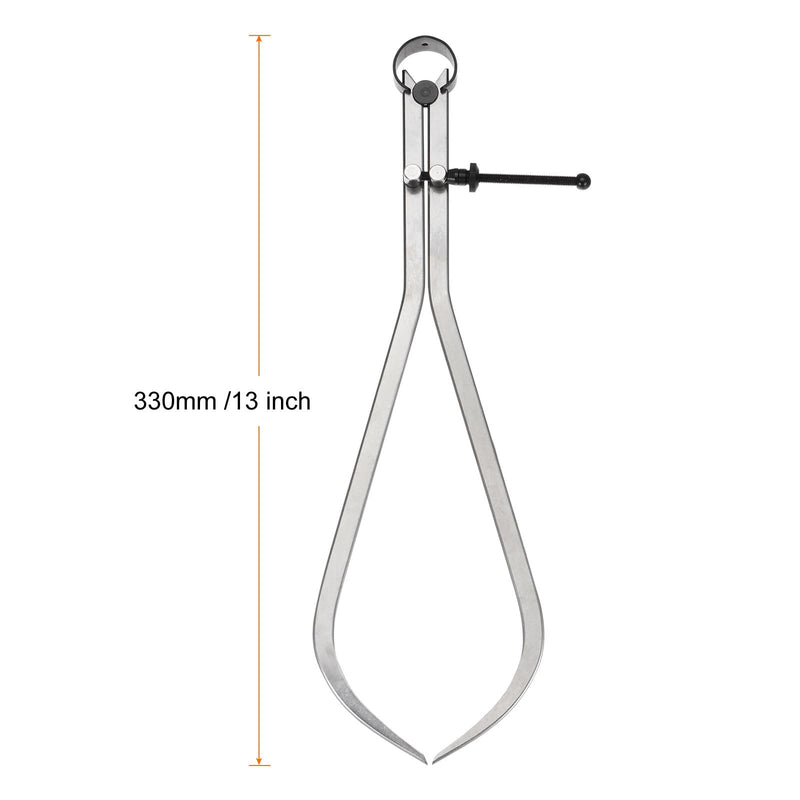 HARFINGTON Spring Joint Caliper 12 inch / 300mm Adjustable Spring Outside Caliper with Solid Nut for Wood Turning Lathe Work