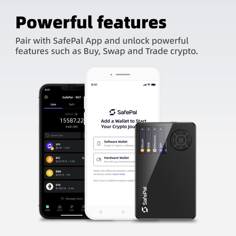 S1 - Cryptocurrency Hardware Wallet, Securely Stores Private Keys, Cold Storage for Bitcoin, Ethereum and More Tokens, NFTs, Seeds & Crypto Assets
