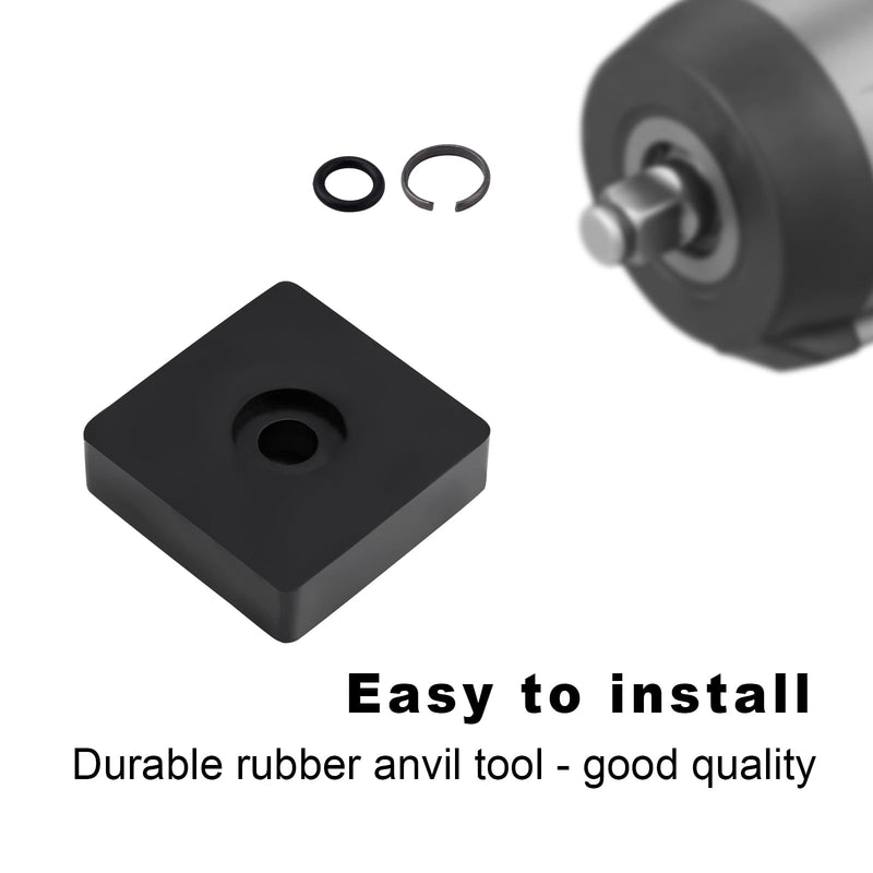 6 set 3/8" & 6 Sets 1/2" Impact Retaining Ring Clip Impact Friction Rings with O-Ring, Including Retainer Ring Anvil Install Tool Compatible with Electric & Pneumatic Impact Wrench