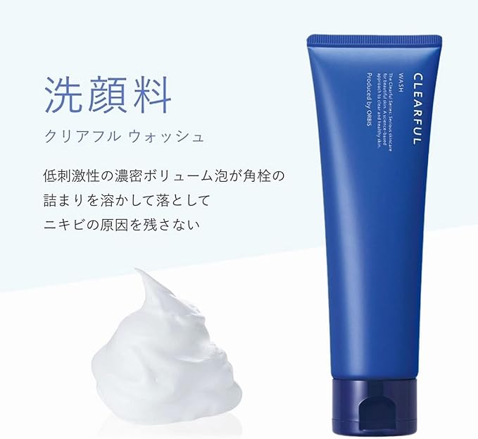 Orbis , Clear Full Wash, Dense Foam, Facial Cleansing Foam, Anti-Acne, Sensitive Skincare, Facial Cleanser, Unscented, 120g - NewNest Australia
