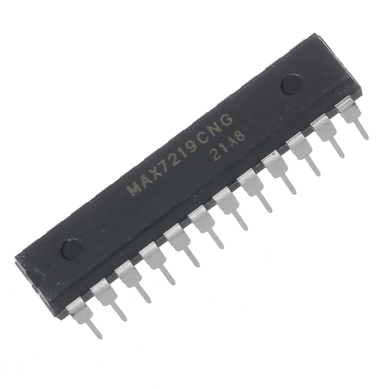 5pcs MAX7219CNG MAX7219 7219 8-Digit LED Display Drivers Serially Interfaced,DIP-24.