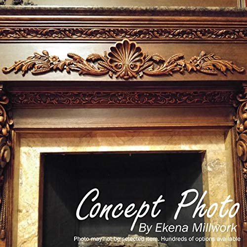 Ekena Millwork 46"W x 9"H x 1 1/8"P Medway Center with Scrolls Onlay