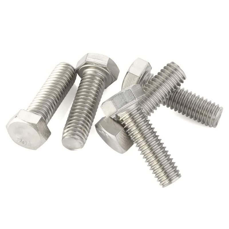 5/16-18 x 1-1/2" (1/2" to 4-1/2" Available) Hex Head Screw Bolt, Fully Threaded, Stainless Steel 18-8, Plain Finish, Quantity 20 5/16-18 x 1-1/2" (20 PCS)