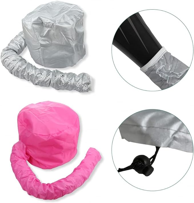 Hair Dryer Cap, Hair Dryer, Bonnet Hair Dryer, Hat, Hair Cap, Dryer, Warm Air Drying Cap, Hairdressing Hat, Hair Care, Comfortable Wear, Elastic Nozzle, Size Adjustable, Easy to Use, Home, Barber Shop - NewNest Australia