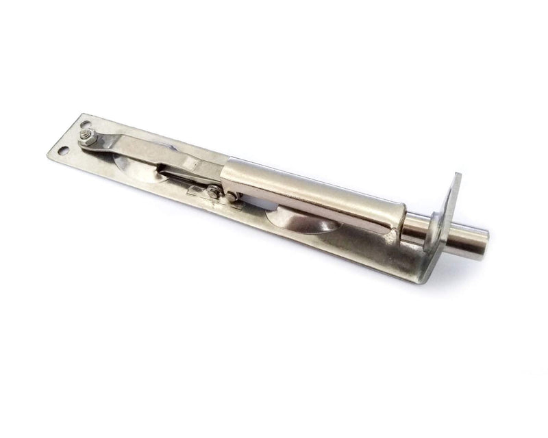 TOGU 6" Solid Stainless Steel Lever Action Flush Bolt,Concealed Security Door Lock for Composite Doors,French Doors,Wood Doors,Double Doors,Dummy Doors,Brush Stainless Steel Finish