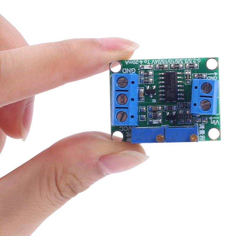 Voltage to Current Module, 0-5V to 4-20mA Voltage Transmitter Non-Isolated DC7-30V Signal Generator Moudle