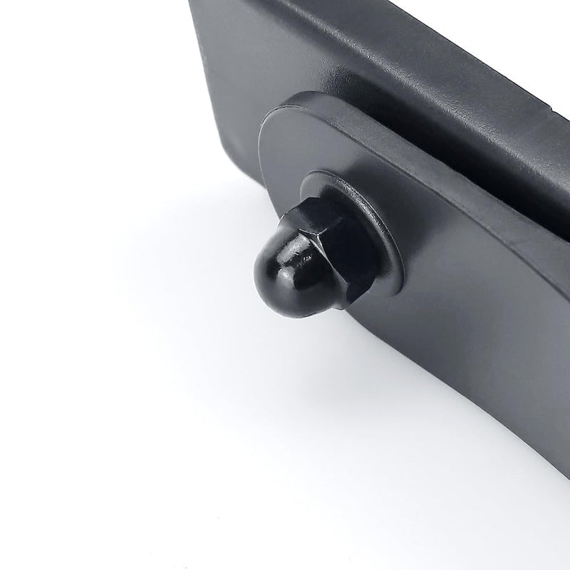 1/4-20 Black Acorn Hex Cap Nuts (50 pcs), 304 Stainless Steel 18/8, Black Oxide Coated, Acorn Dome Head Cap Nuts, Fayeploo 1/4-20