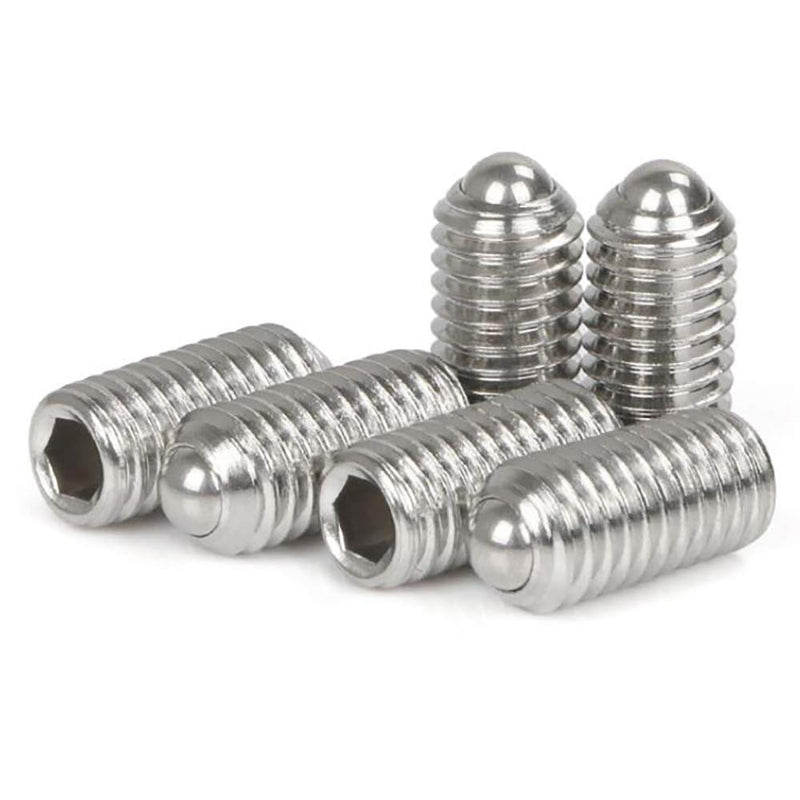 M3 x 6mm Stainless Steel Hex Socket Spring Ball Point Grub Screws 20pcs M3 x 6mm