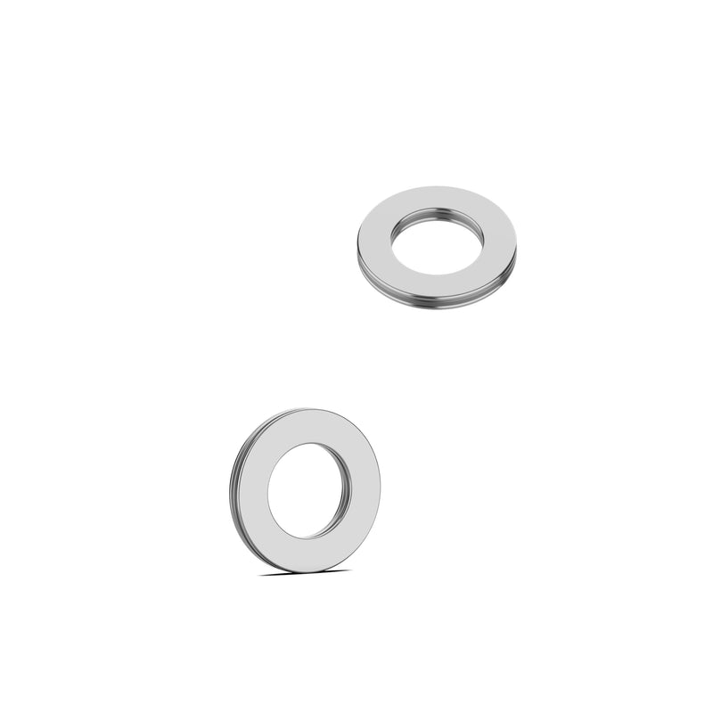 2PCS AXK2542 2AS Thrust Needle Roller Bearings with Washers 25mm Bore 42mm OD 4mm Thickness Industry Thrust Bearing AXK2542 Size 25×42×4mm AXK