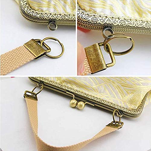 42Sets 1" Key Fob Hardware - 3 Colors 1" Key Fob Key-chain Perfect with 1Pcs Key Fob Glass Running Pliers for Key Fob Wristlets Install